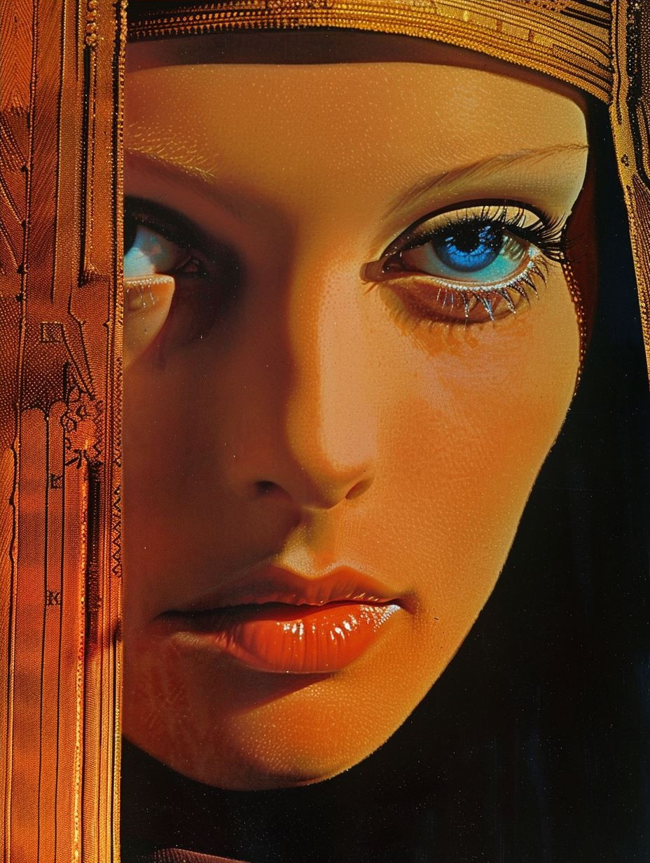 Electric Cobalt Veiled Gaze - Image 4