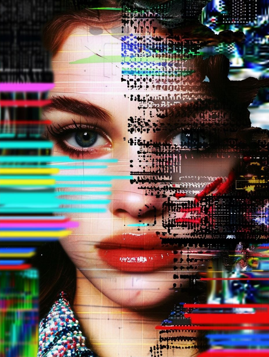 Digital Glitch Portrait Fusion - Image 2