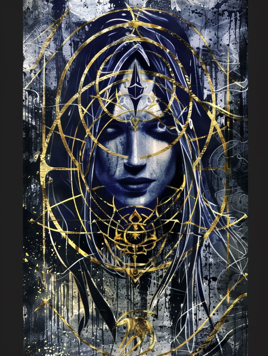 Mystic Ethereal Indigo Portraits - Image 3