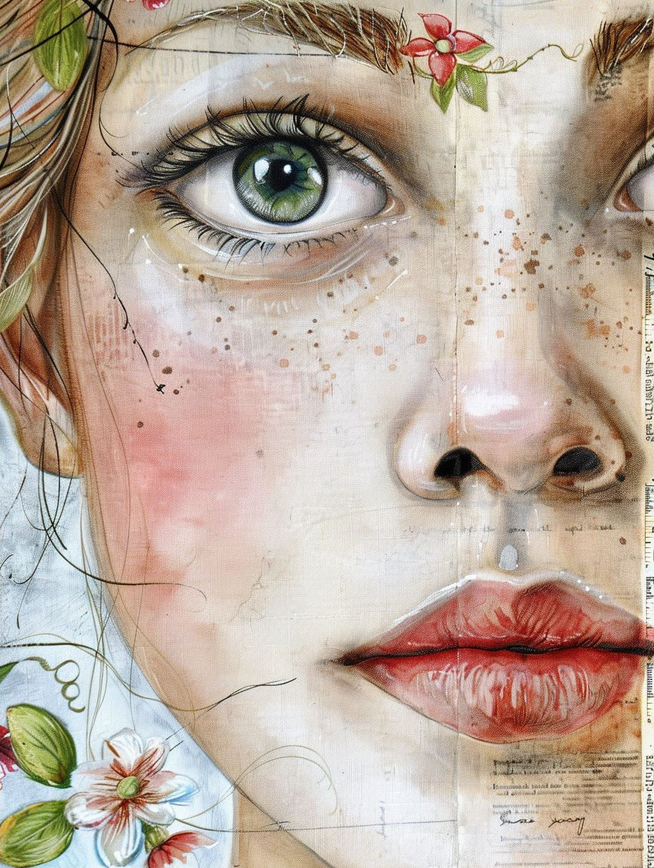 Ethereal Gazes: A Study of Feminine Beauty - Image 2