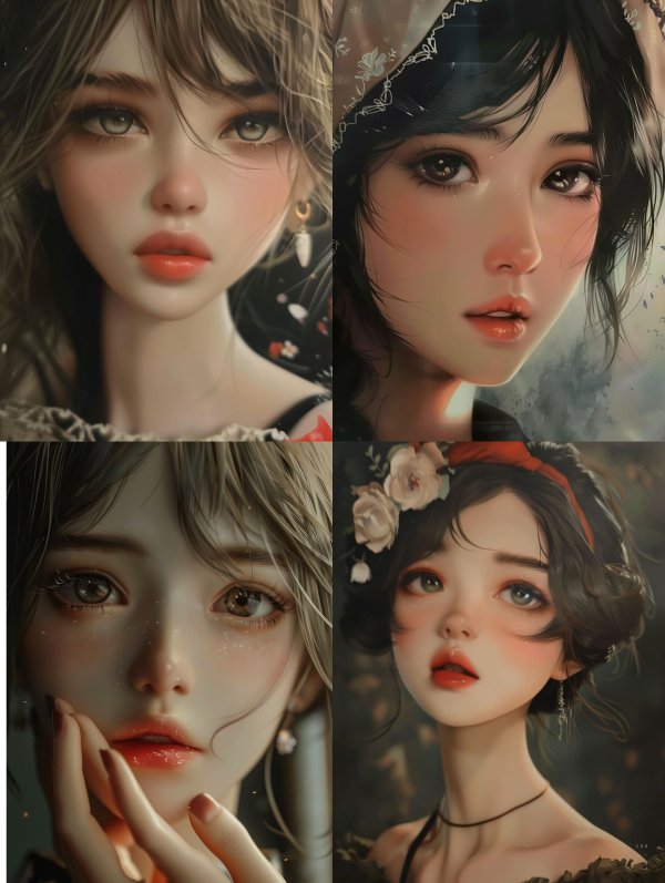 Ethereal Visions of Digital Beauty