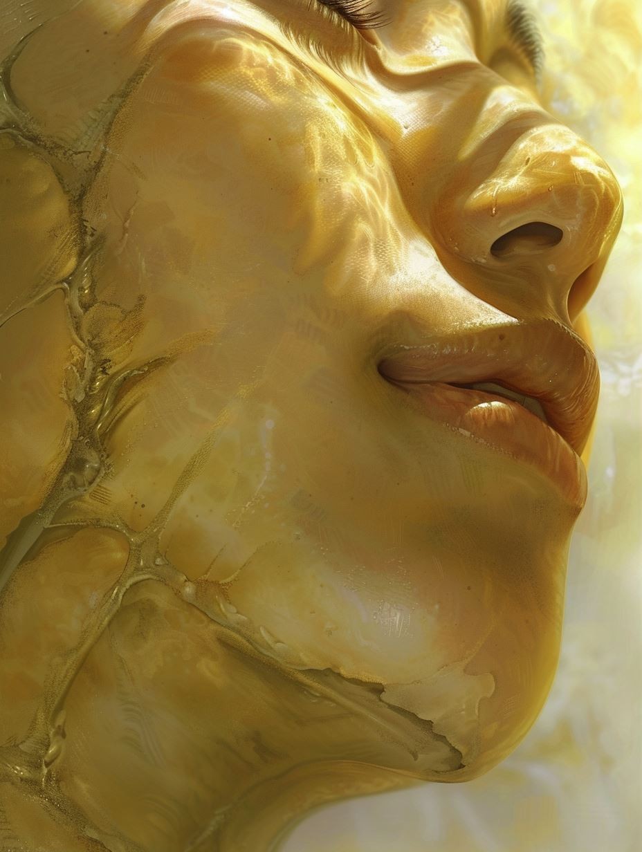 Liquid Gold Ethereal Portrait