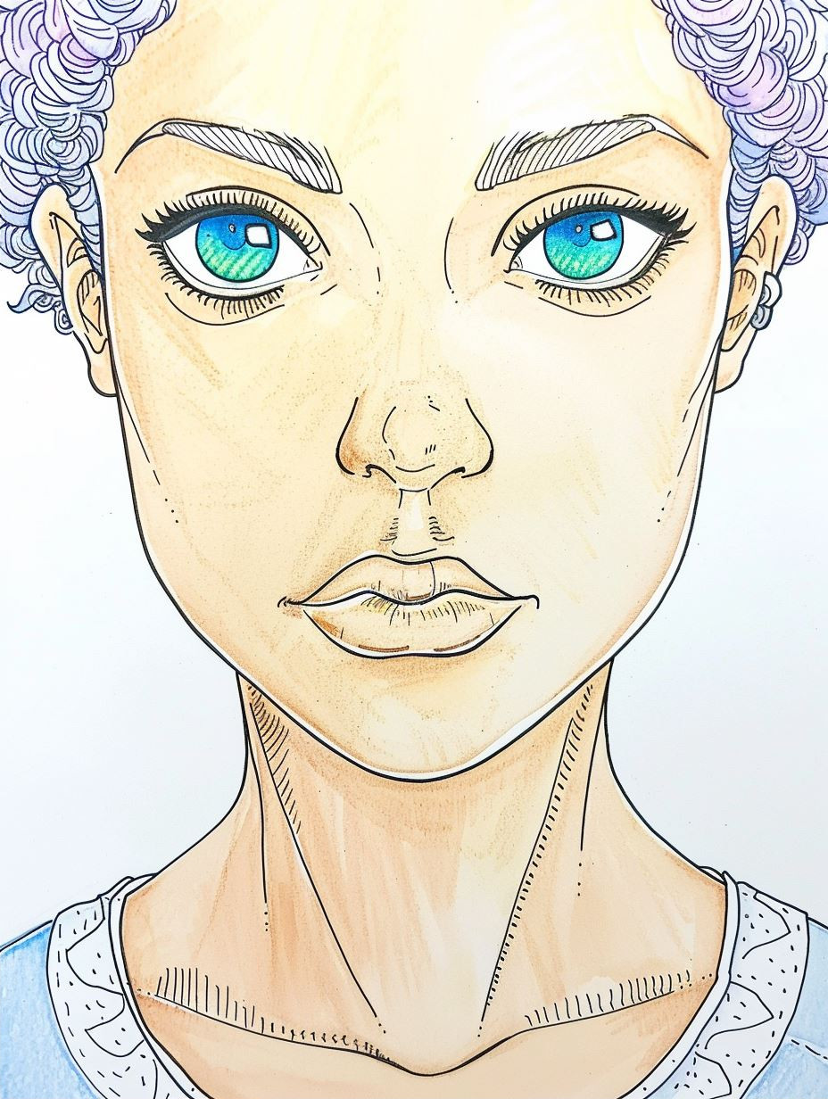 Ethereal Gazes: A Study of Female Portraits - Image 2