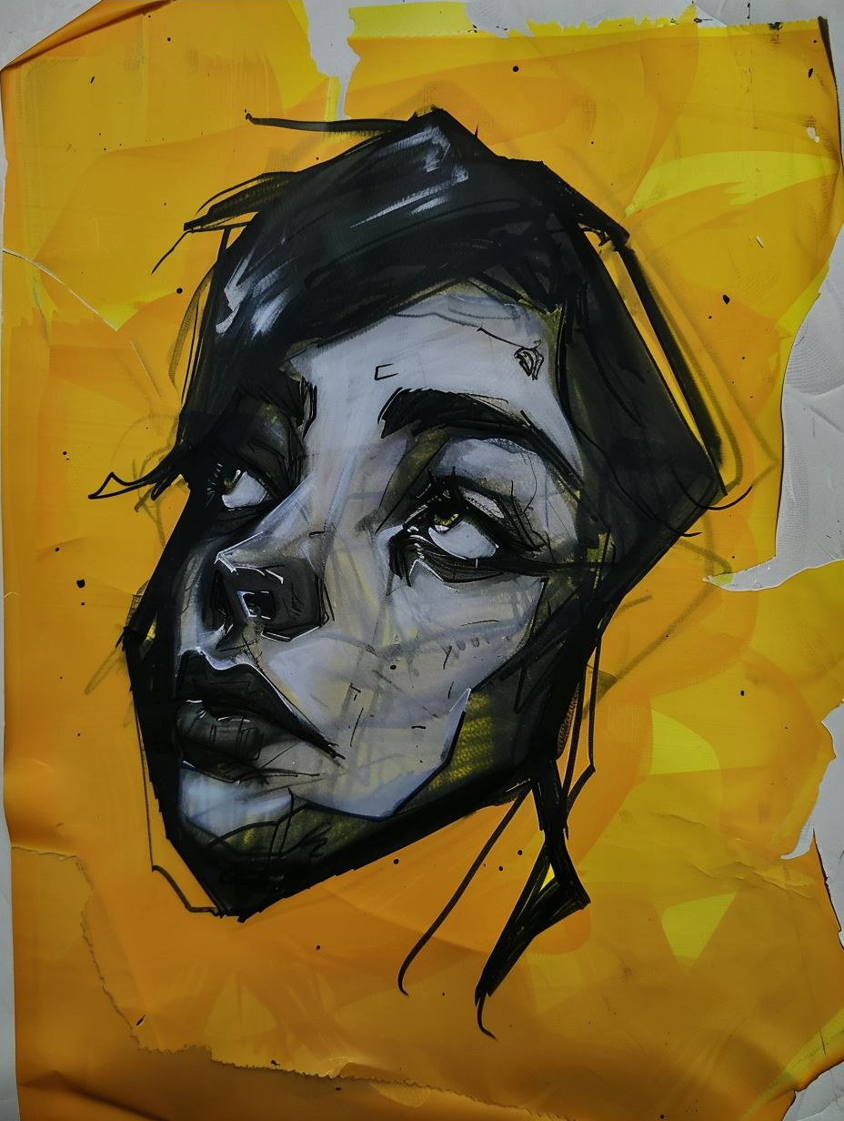 Moody Yellow Contrast Portraits - Image 4