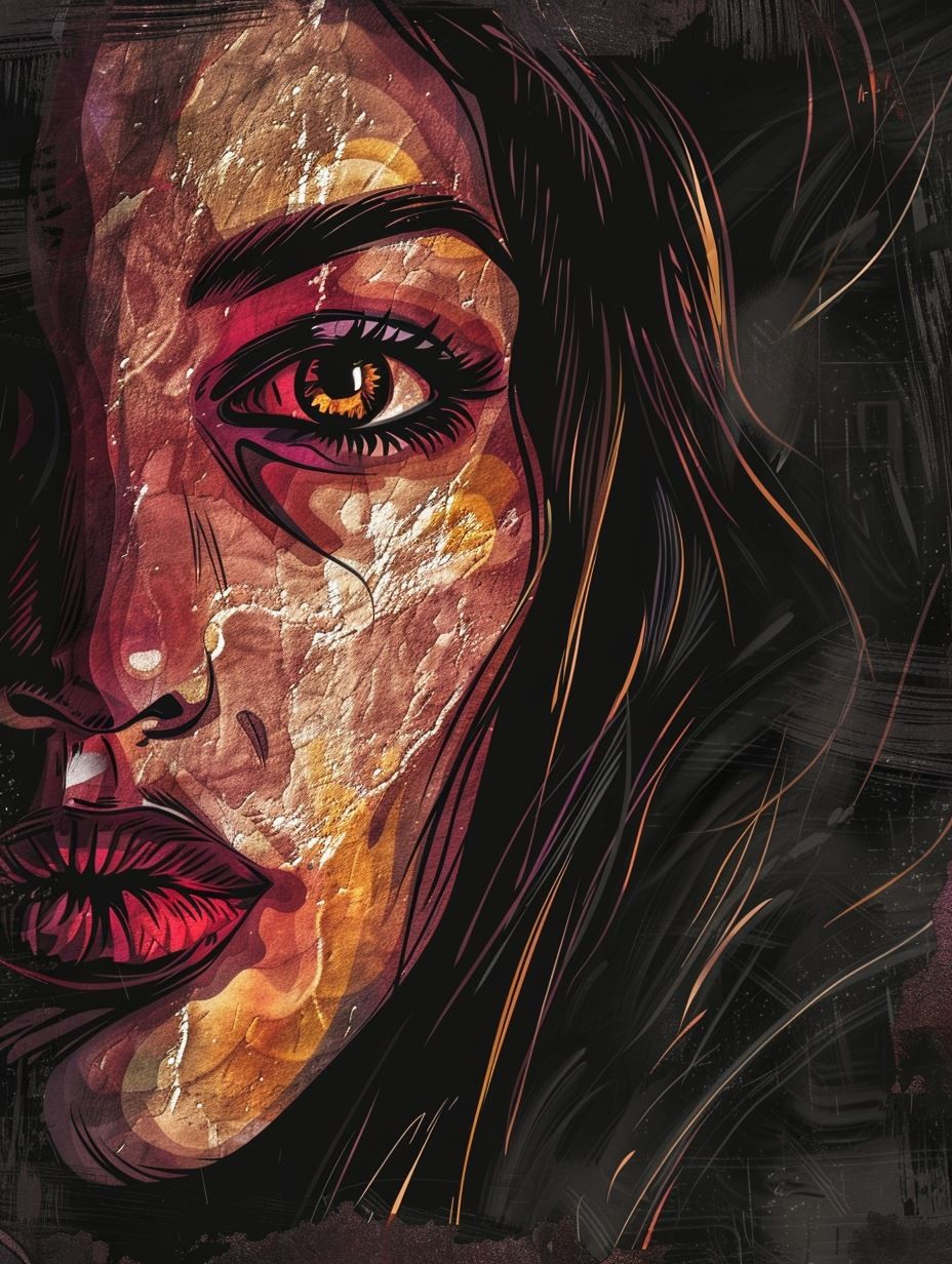 Gritty Urban Expressionist Portrait - Image 3