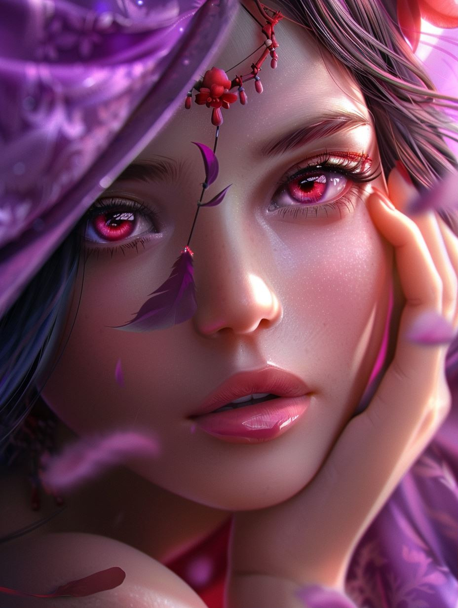 Ethereal Neon Fantasy Portraits - Image 1