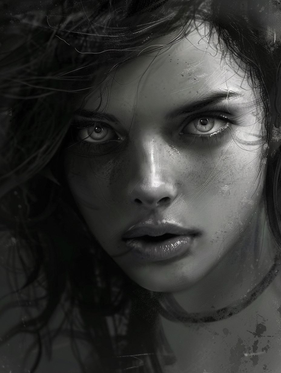 Gritty Monochrome Portrait of Resilience - Image 2