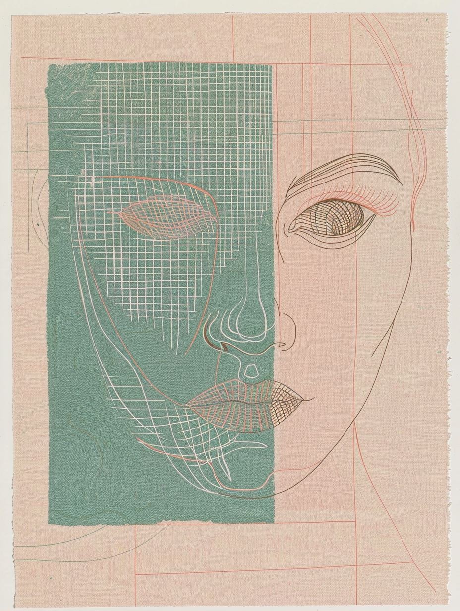 Fragmented Geometry of a Face - Image 1