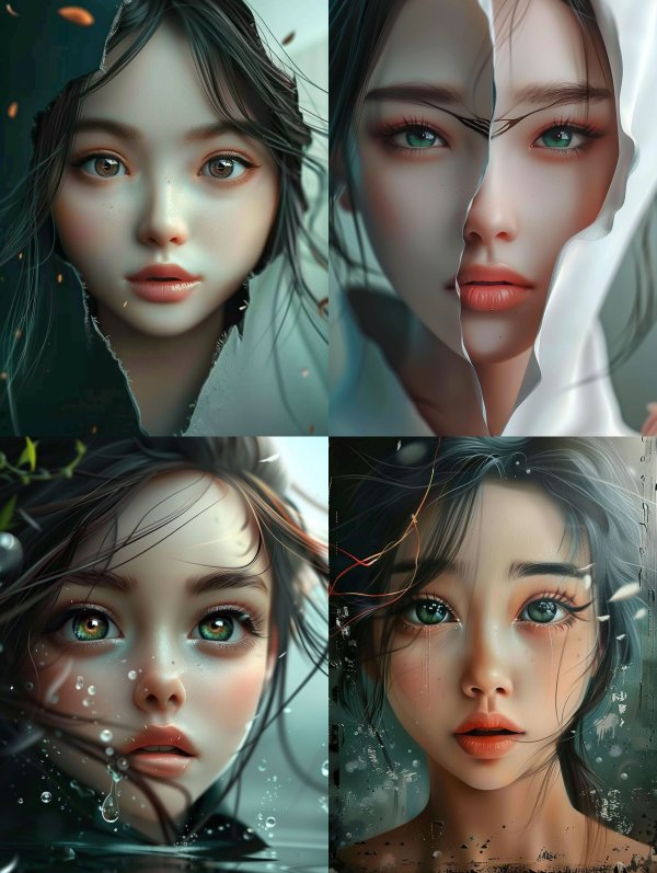 Ethereal Visions of Digital Beauty