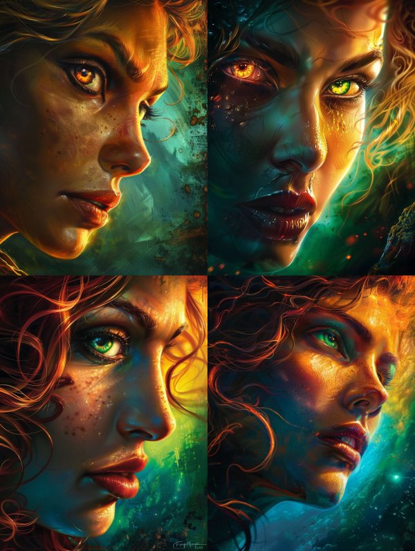 Ethereal Portraits of Cosmic Women