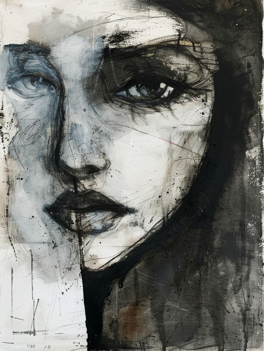 Melancholy Echoes in Charcoal - Image 4