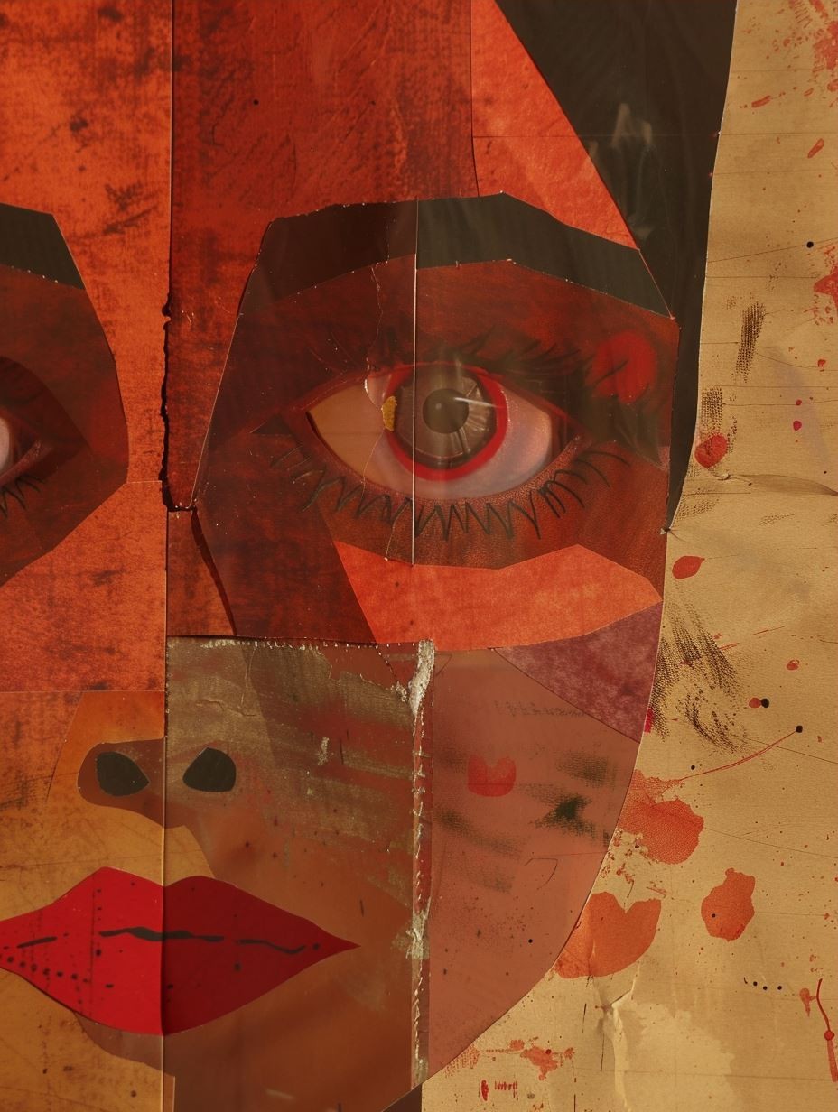 Fragmented Soul in Crimson Hue - Image 3