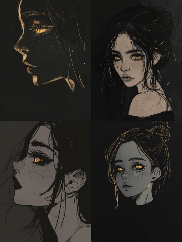Golden Glimmer in Eternal Night