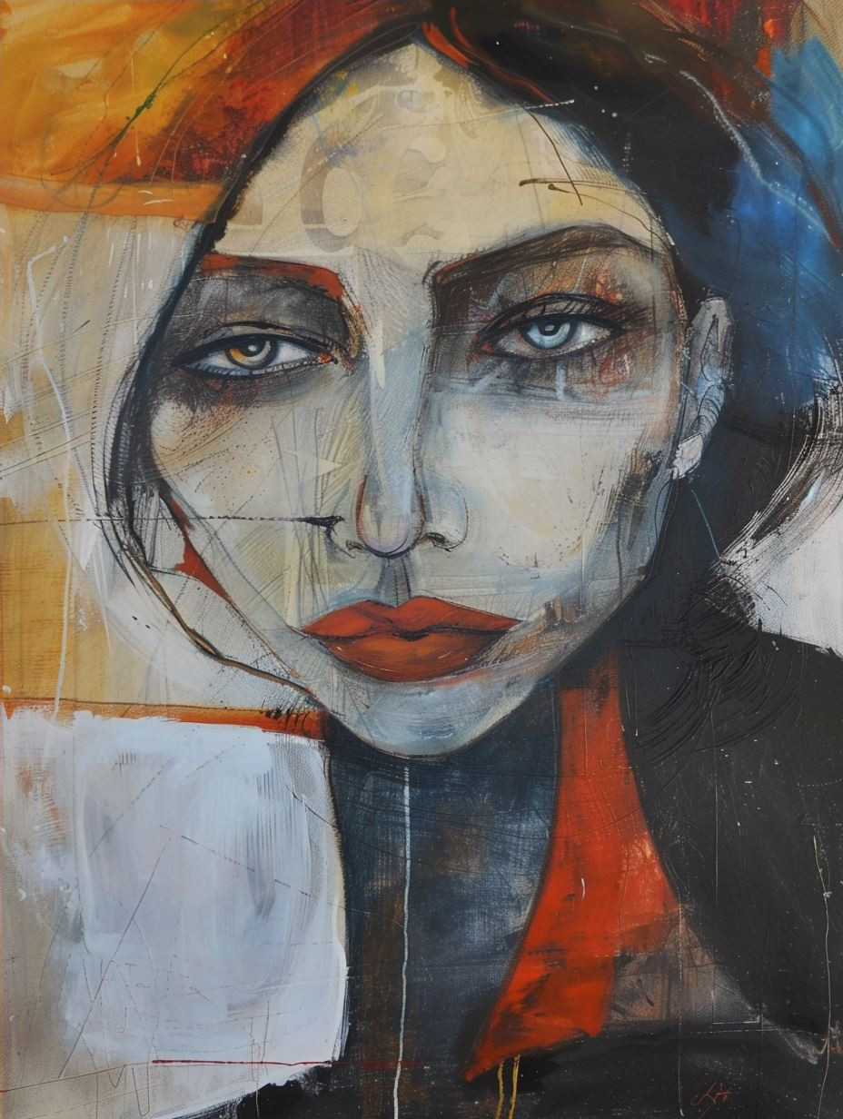 Abstract Gaze in Vivid Contrast - Image 4