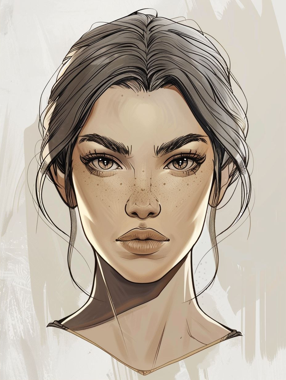Ethereal Gaze: Digital Portrait Studies - Image 2