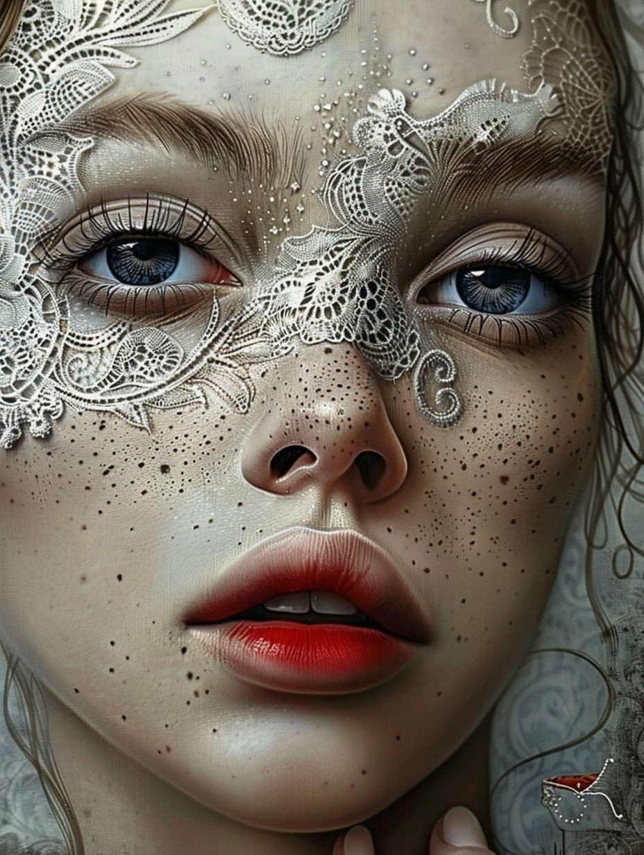 Ethereal Faces of Intricate Lace - Image 2