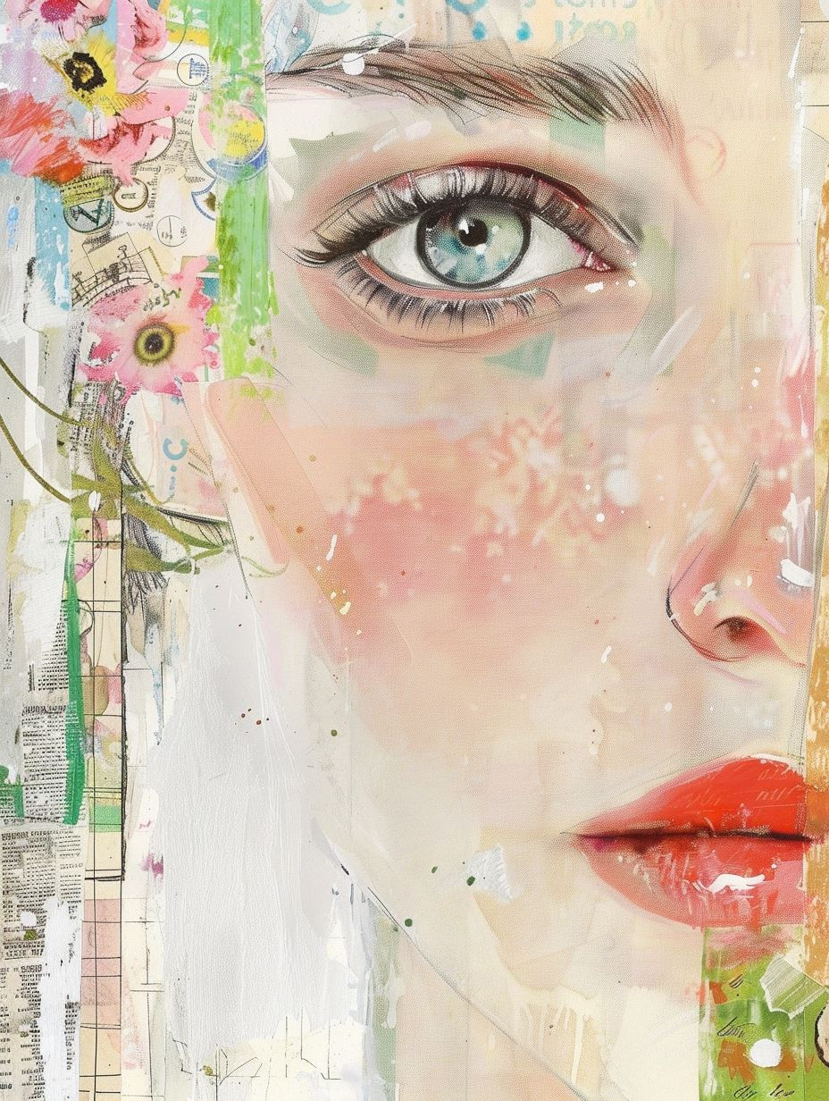 Ethereal Floral Portrait Fragments - Image 2