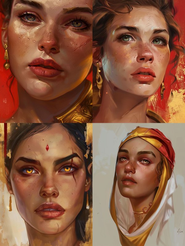 Faces of Ancient Desert Warriors
