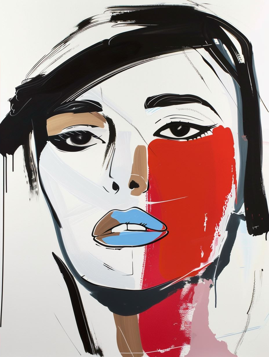 Bold Expressionist Female Portraits - Image 4