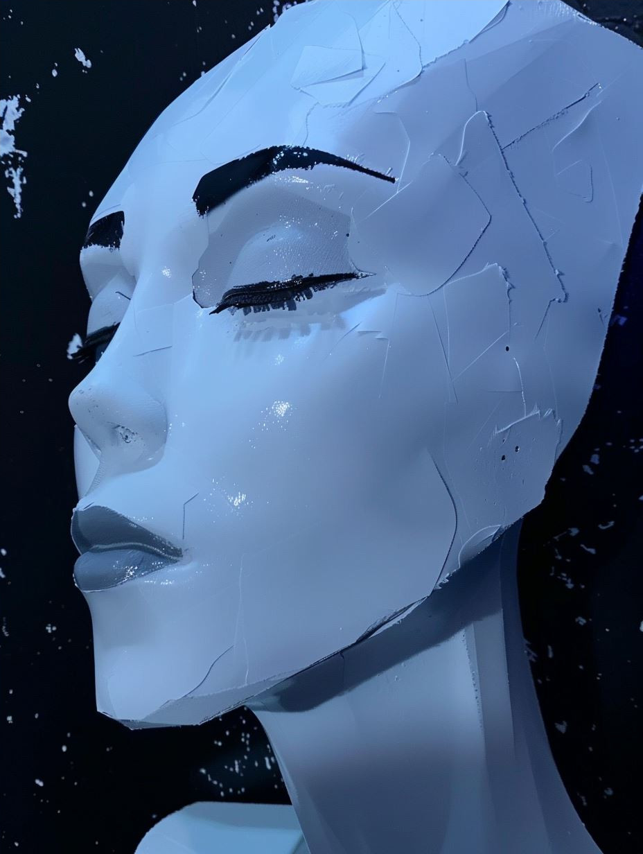 Ethereal Gaze of Frozen Shadows - Image 4