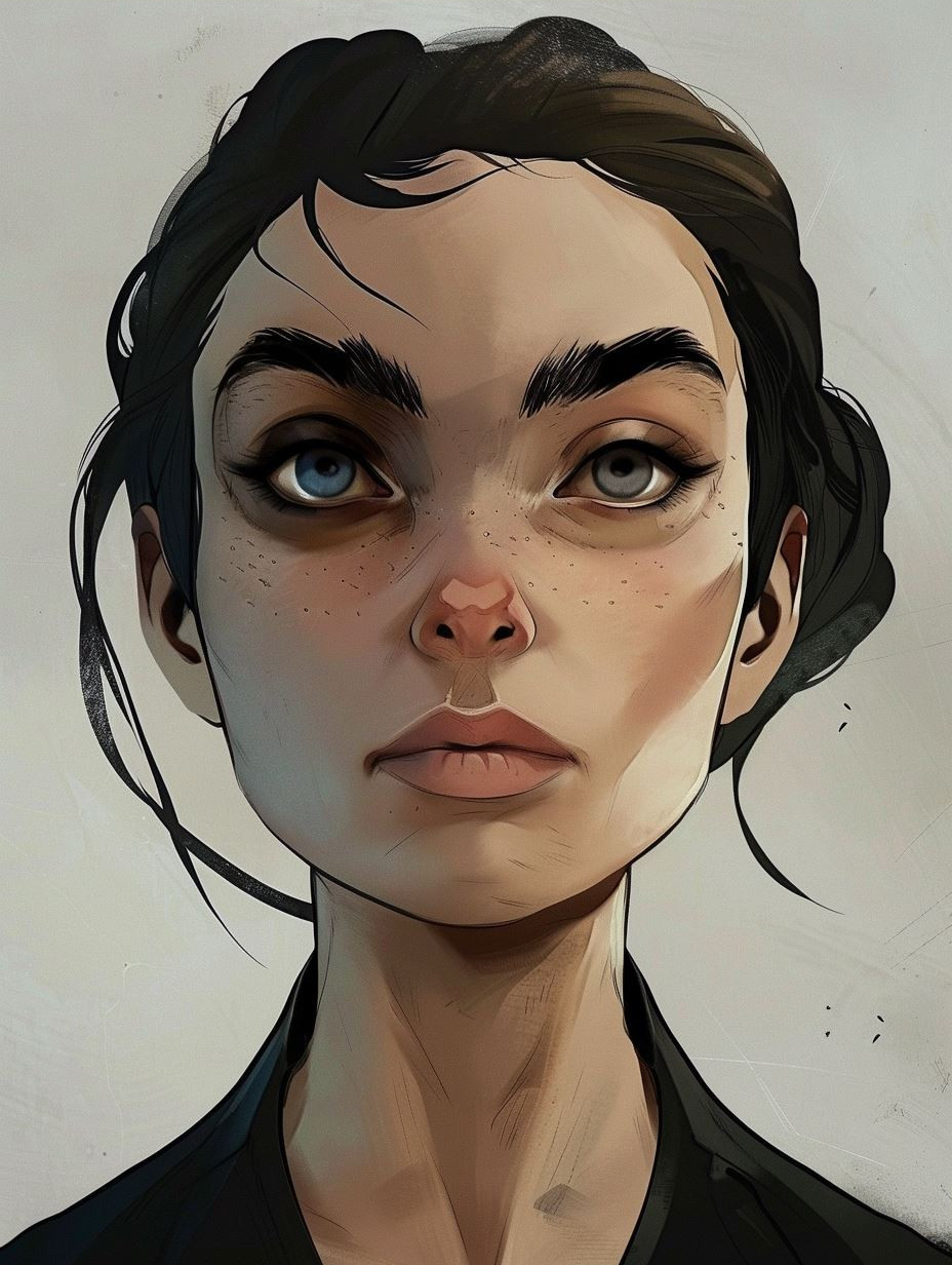 Soulful Gazes: A Study in Digital Portraits - Image 3