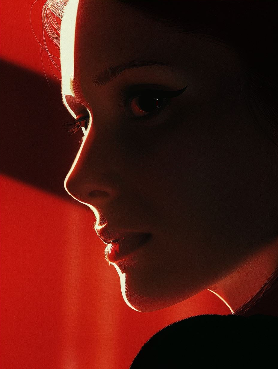Crimson Shadows Cinematic Portraits - Image 4