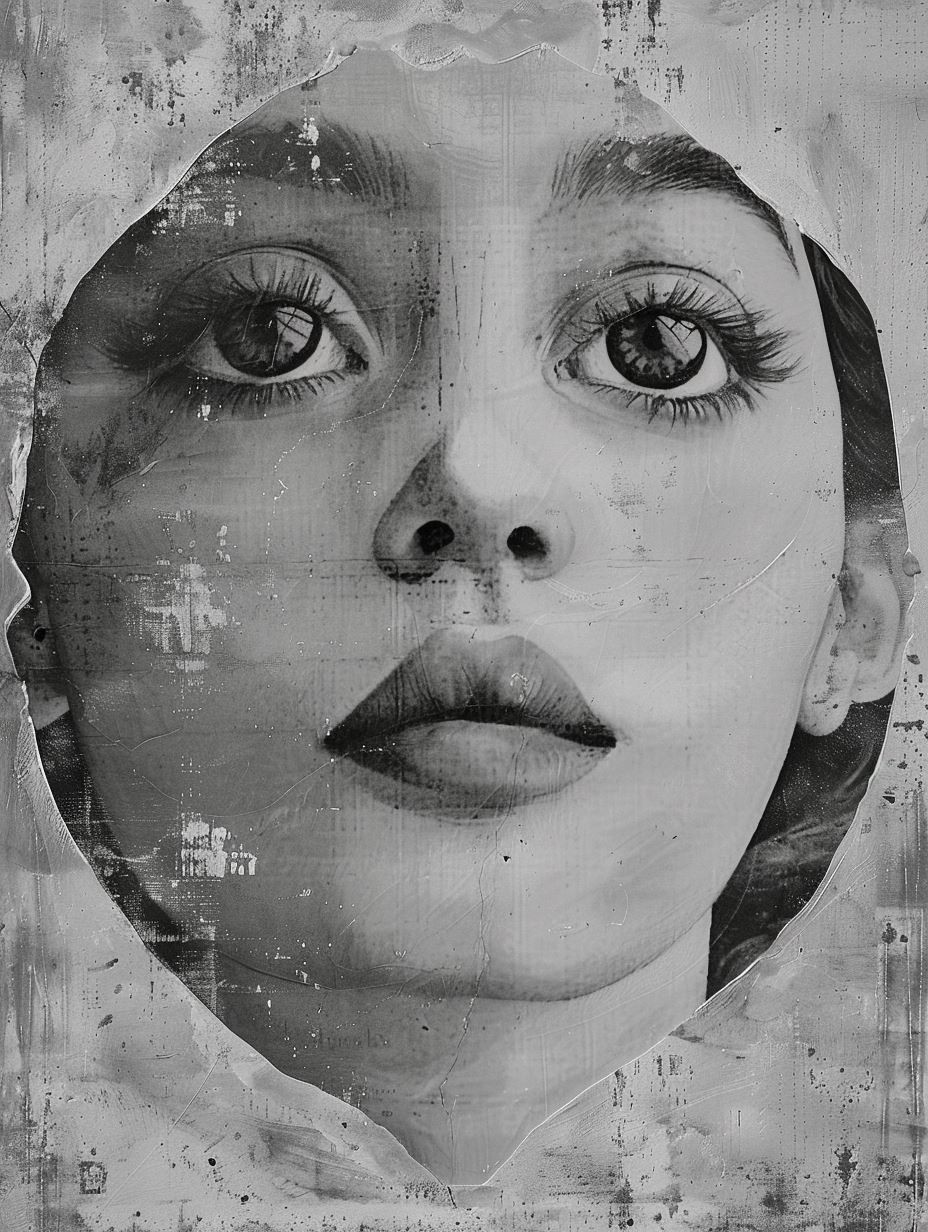 Fractured Elegance in Monochrome - Image 2