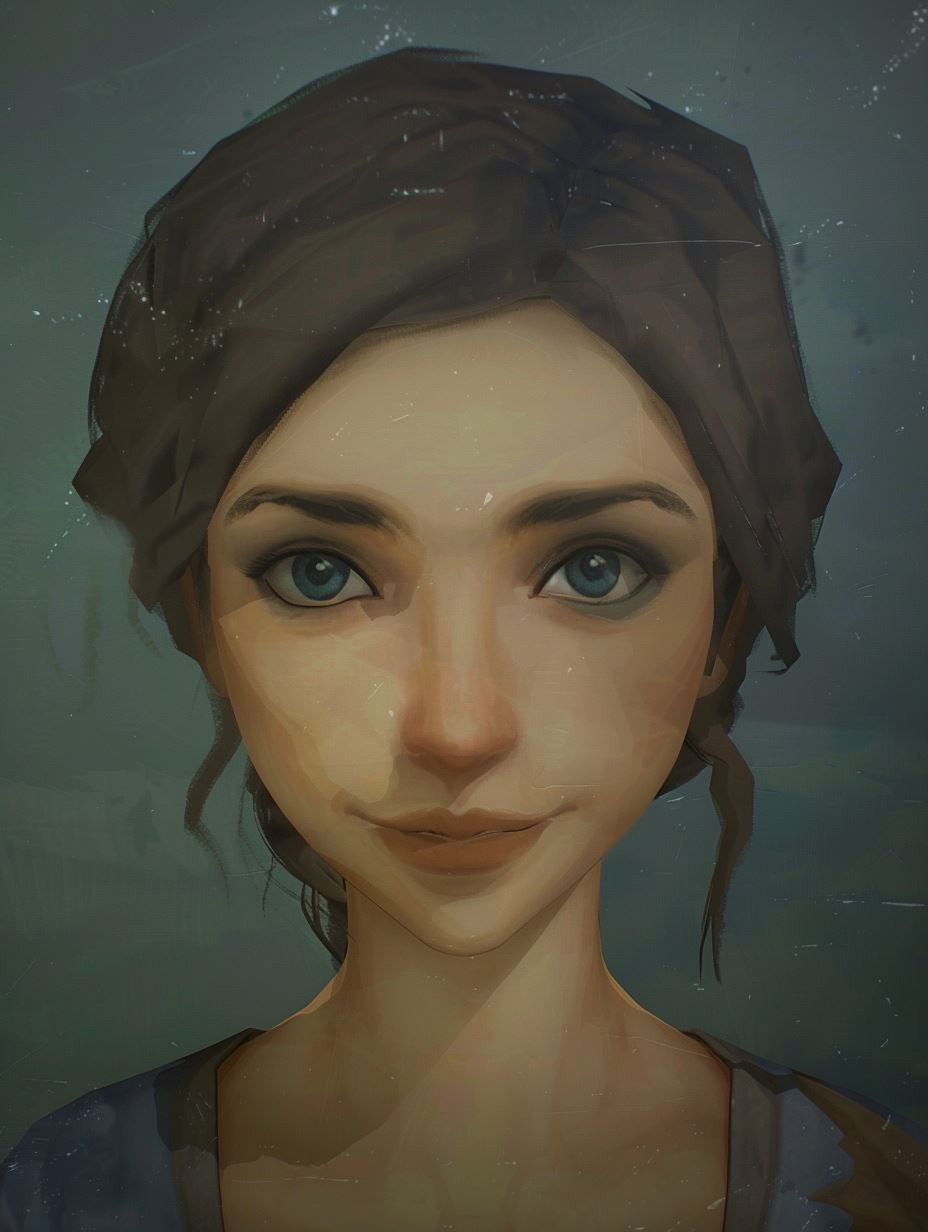 Ethereal Visions: Digital Portrait Studies - Image 1