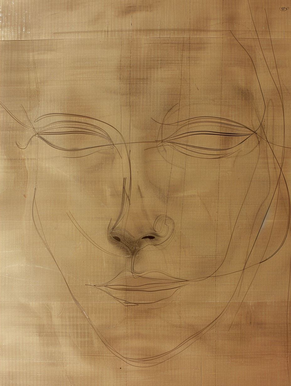 Architectural Portrait Sketch Study - Image 4