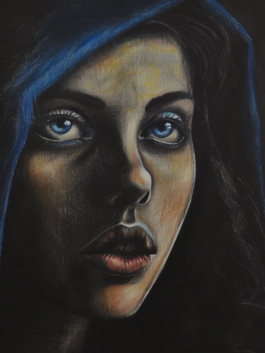 Ethereal Blue Hooded Gaze - Image 4