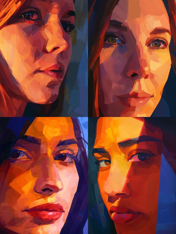 Prismatic Portraits of Modern Women