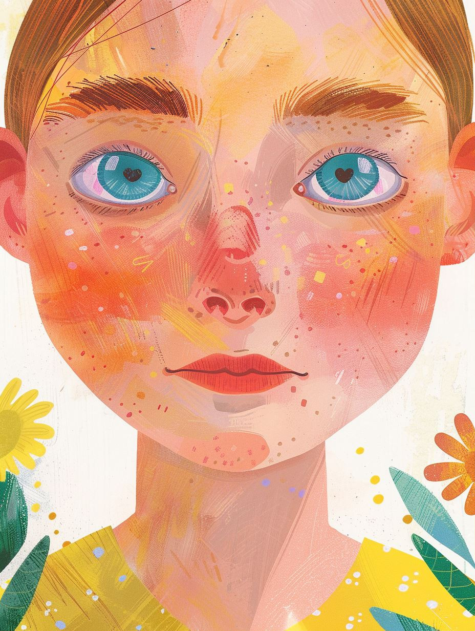 Vibrant Prism Portrait Art - Image 1