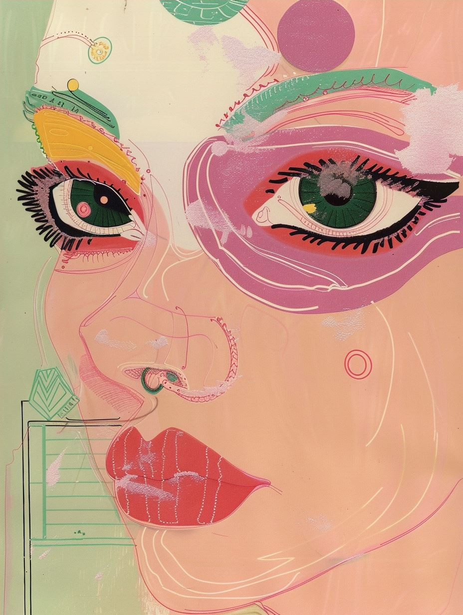 Abstract Pastel Dream Portraits - Image 4