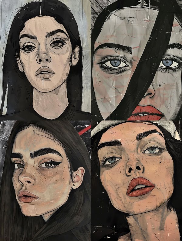 Modern Muse Digital Portrait Series