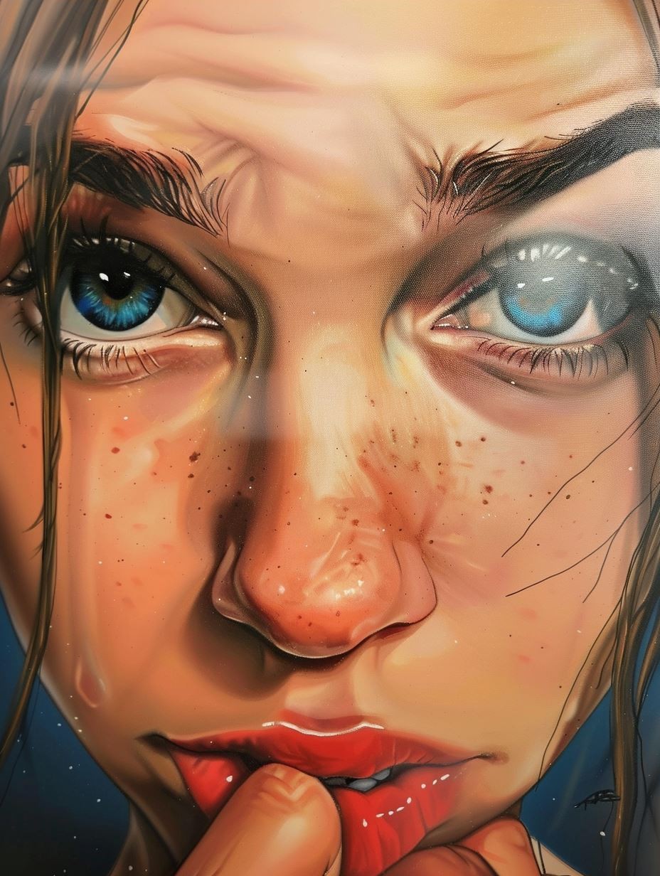 Radiant Gaze in Soft Light - Image 3
