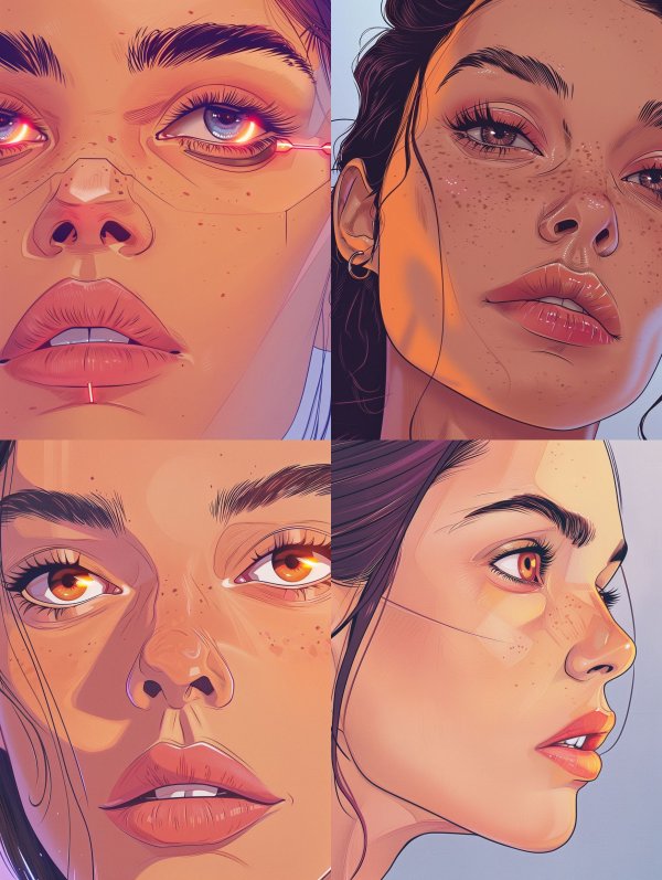 Cybernetic Visions: A Digital Portrait Study