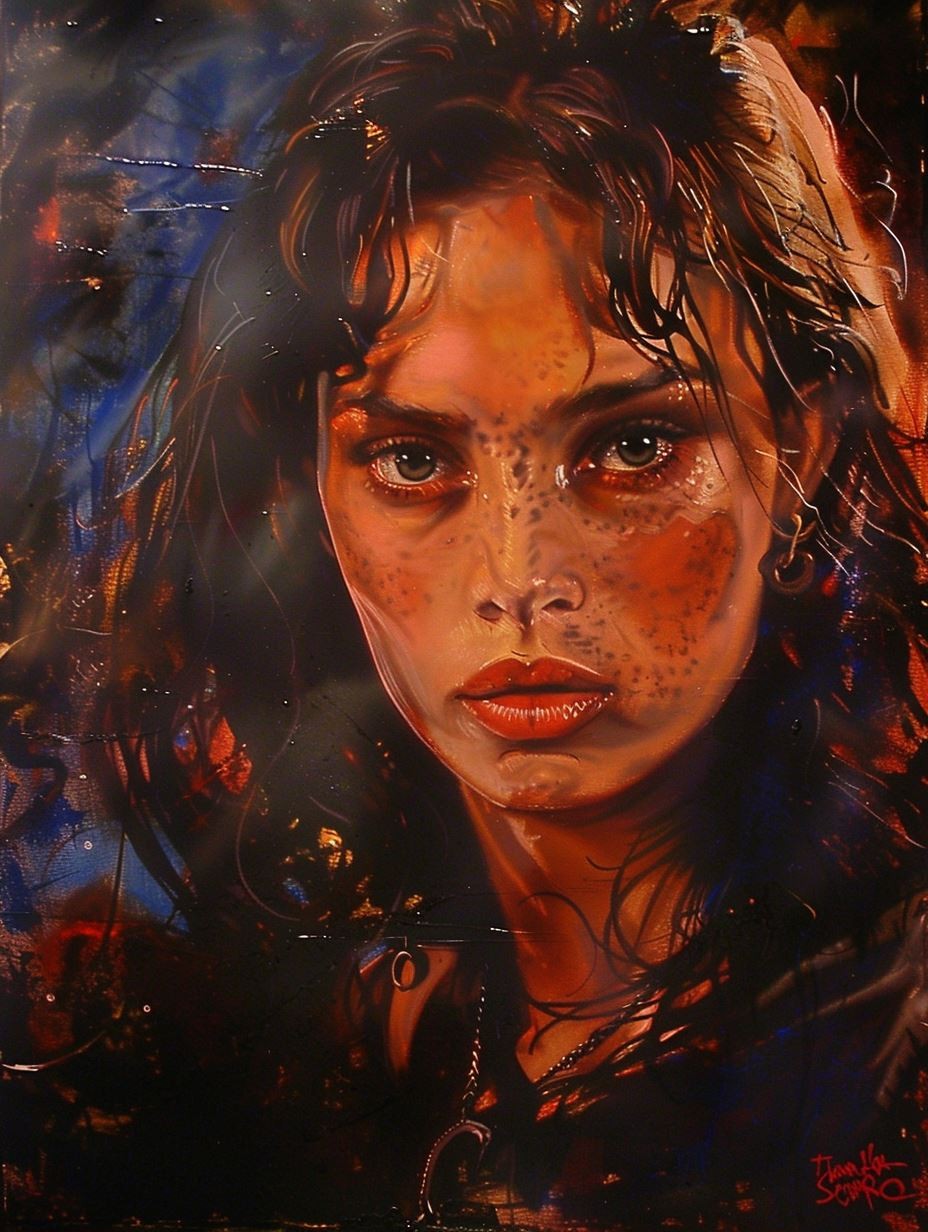 Crimson Echoes of Distorted Beauty - Image 2