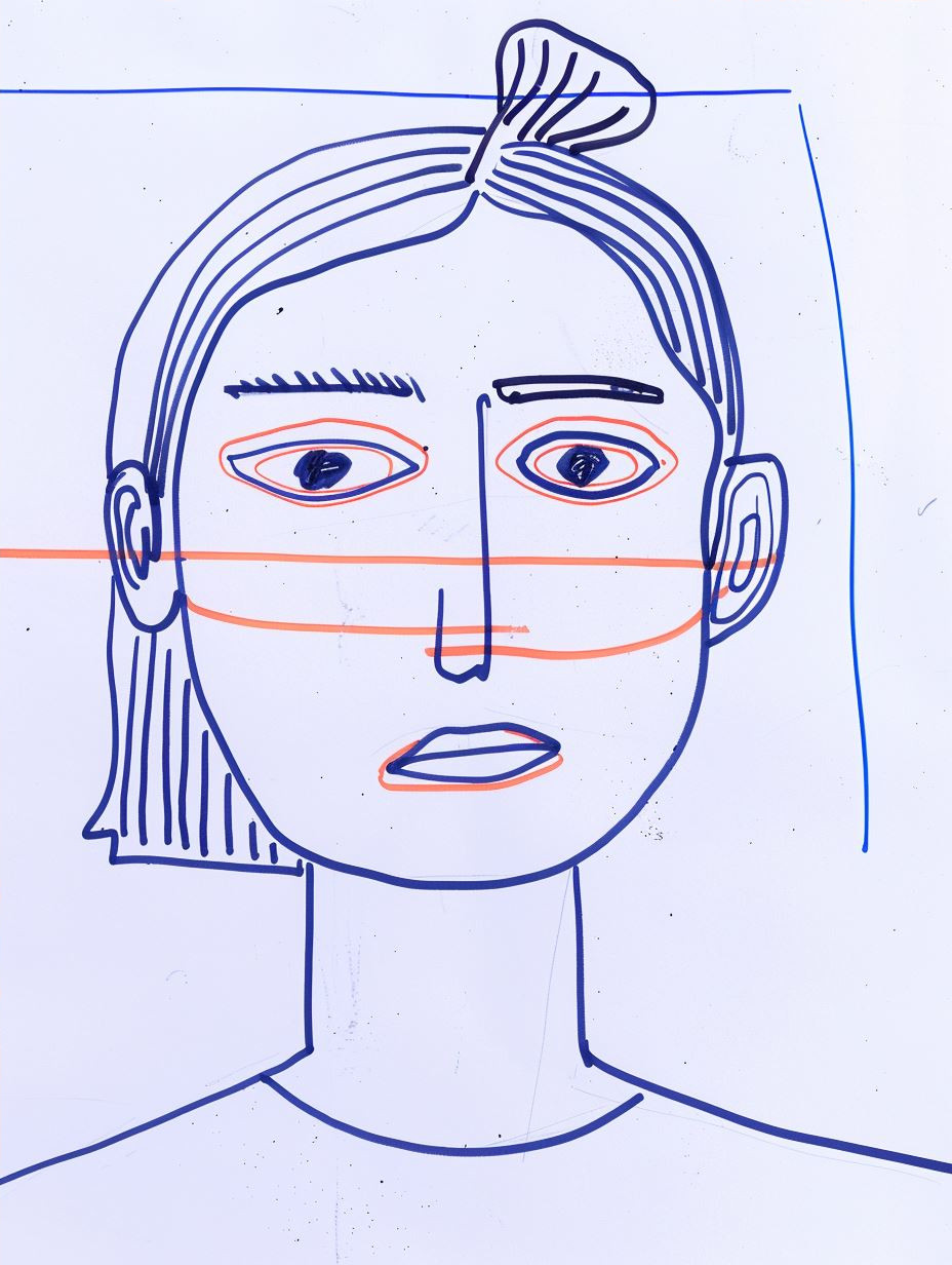 Minimalist Linear Portrait Study - Image 4