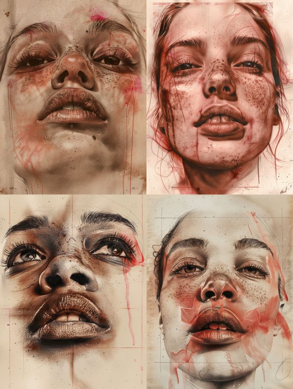 Visceral Raw Portrait Studies