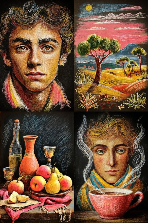 Vibrant Pastel Art Collection