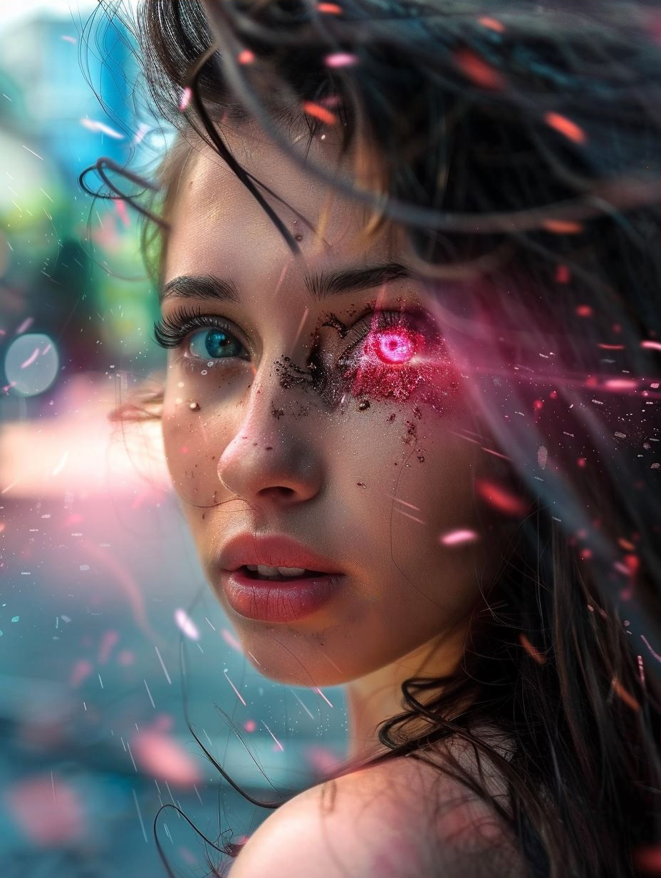 Vibrant Ethereal Portrait of Radiance - Image 3