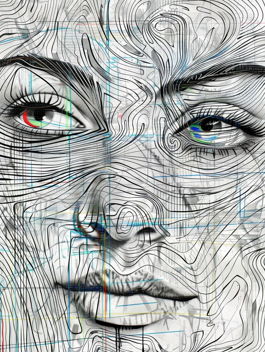 Fragmented Soul Scribble Portraits - Image 4