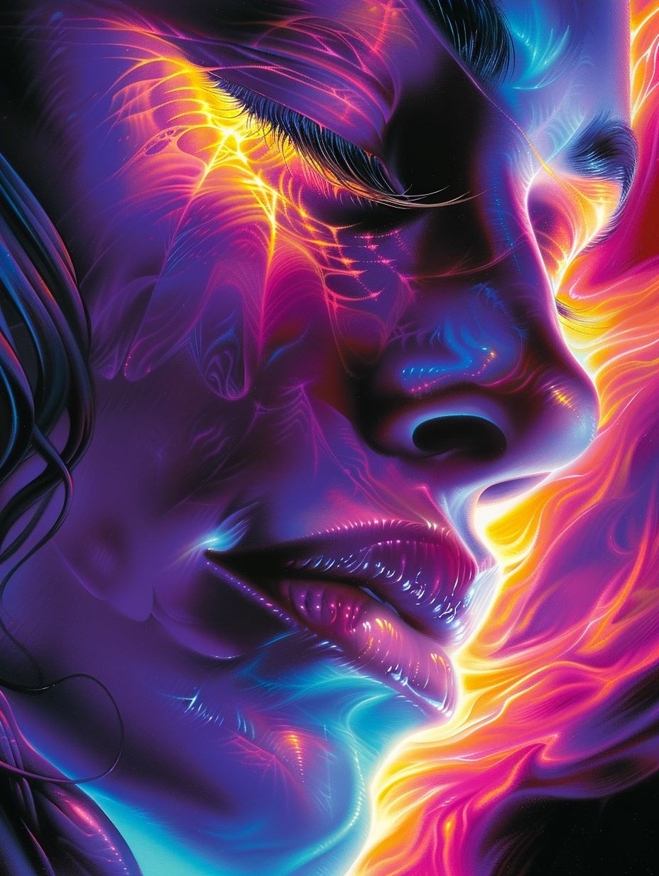 Neon Luminescence Portrait - Image 4