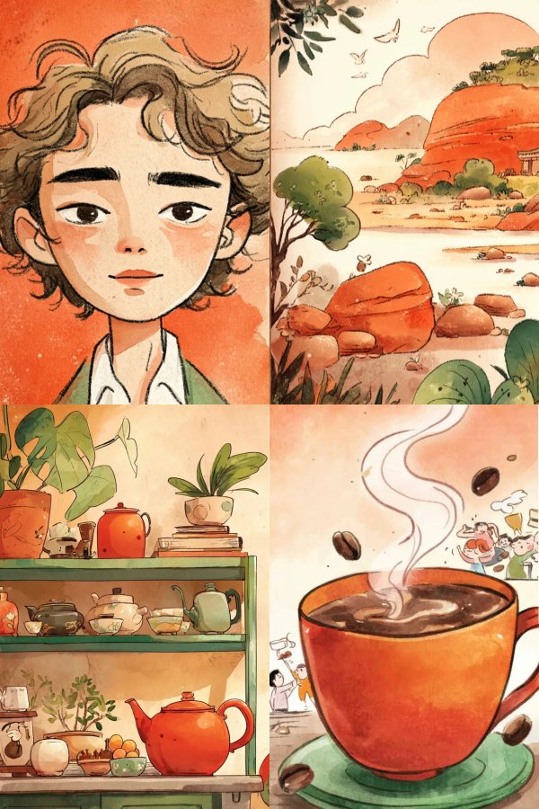Whimsical Journey of Coffee and Calm