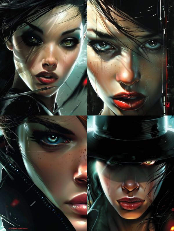 Cybernetic Noir Femme Fatale