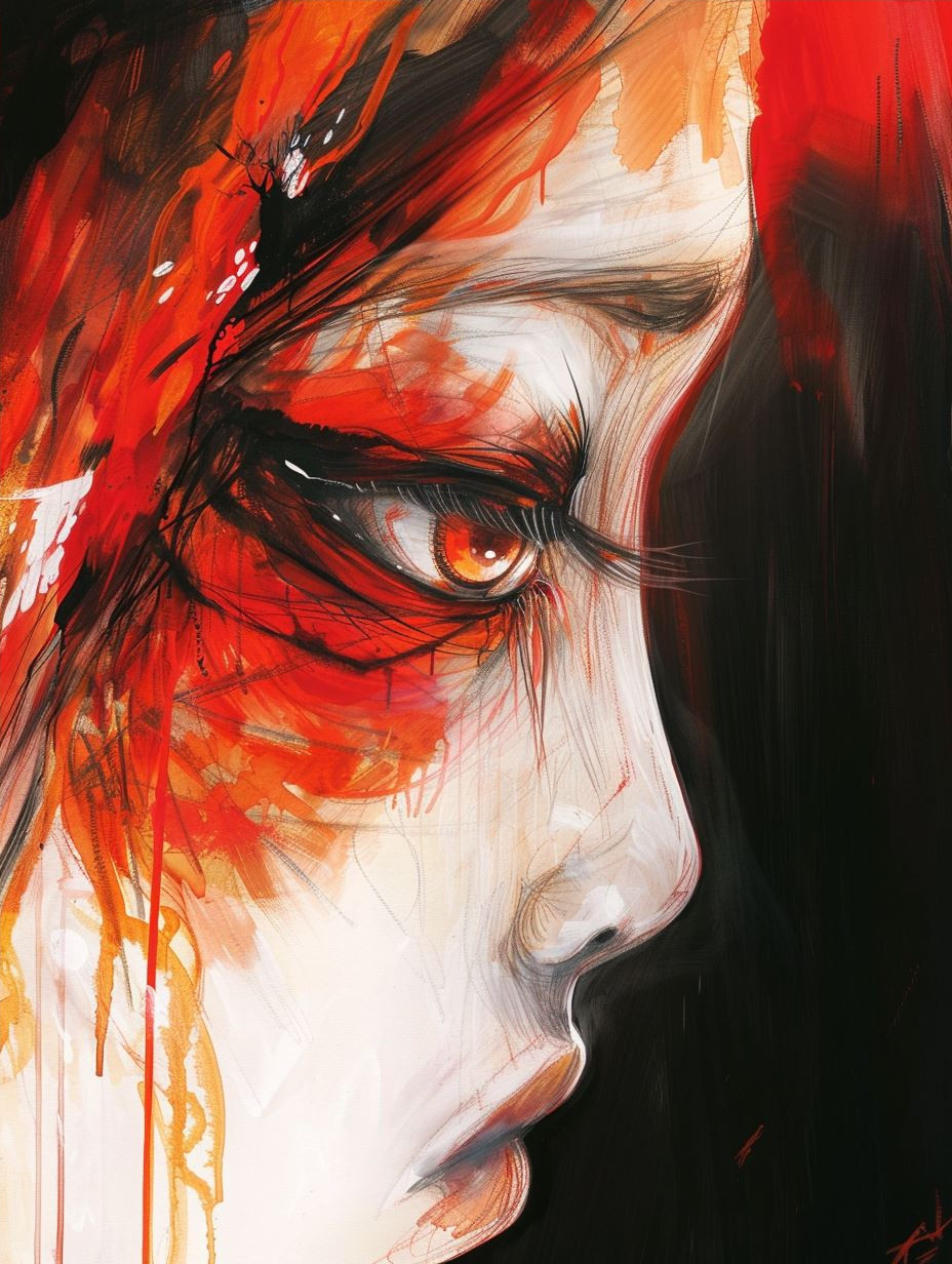 Crimson Echoes of Digital Sorrow - Image 4