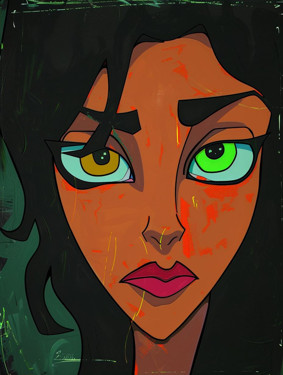 Neon Surrealist Female Portraits - Image 2