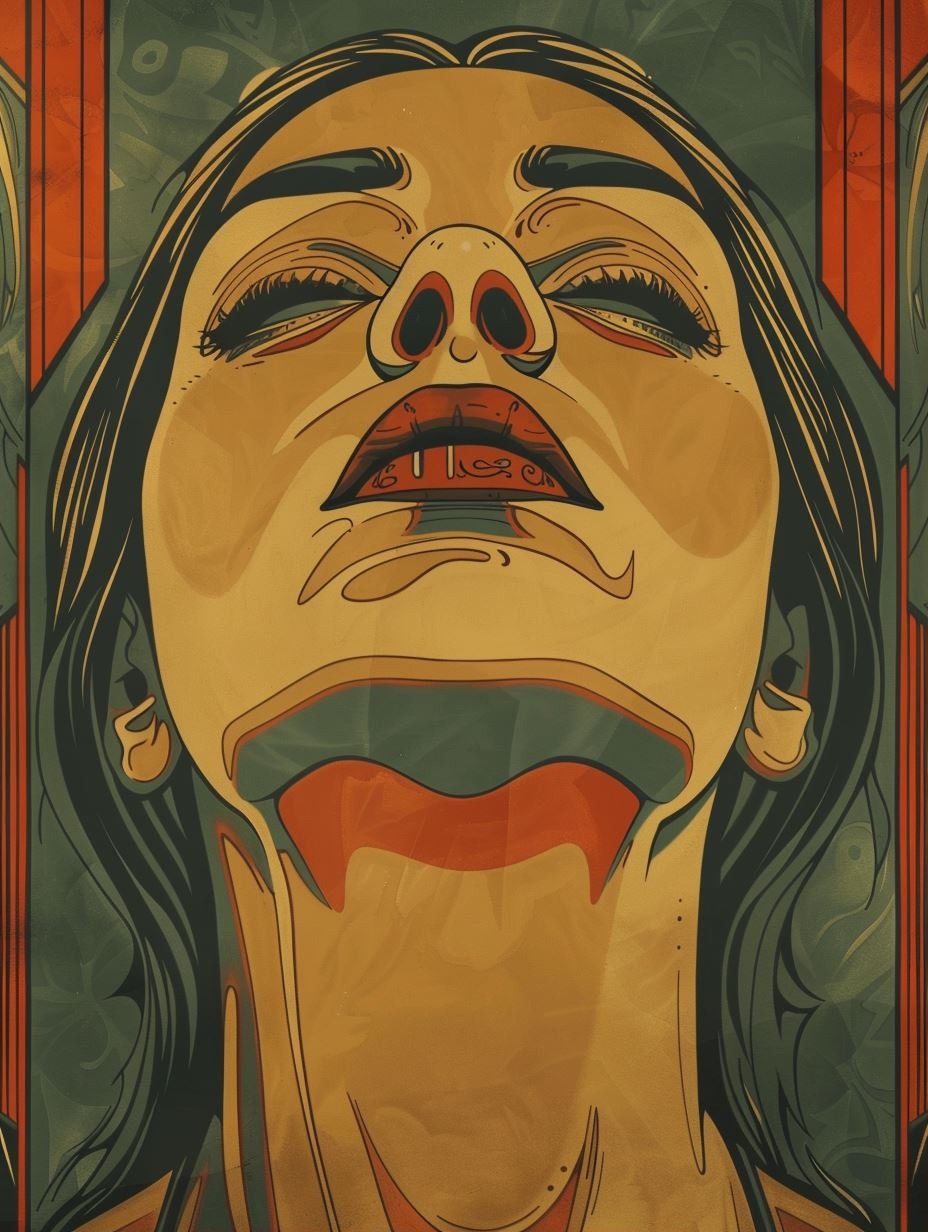 Vintage Art Nouveau Portrait
