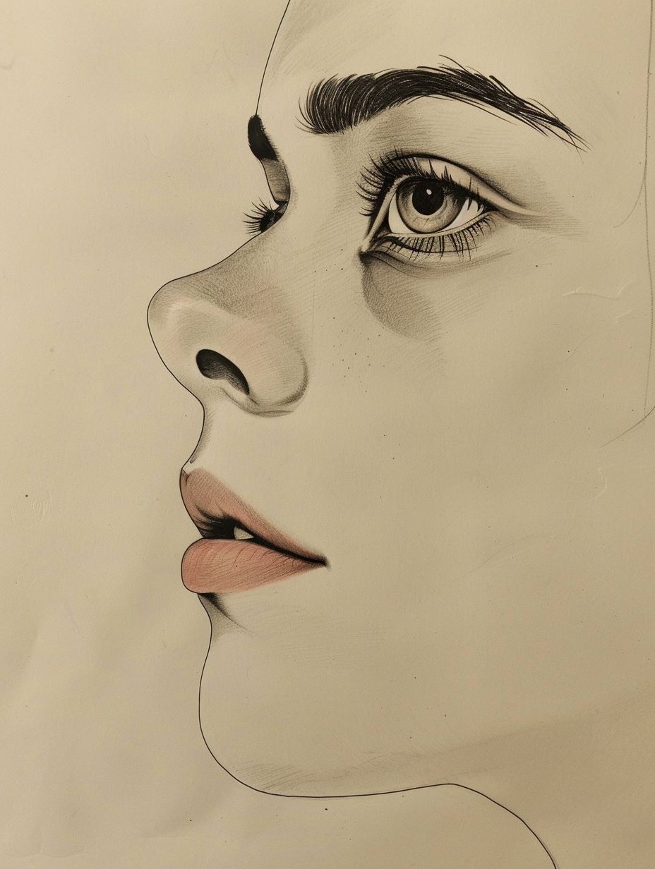 Soft Gaze Digital Portrait - Image 2