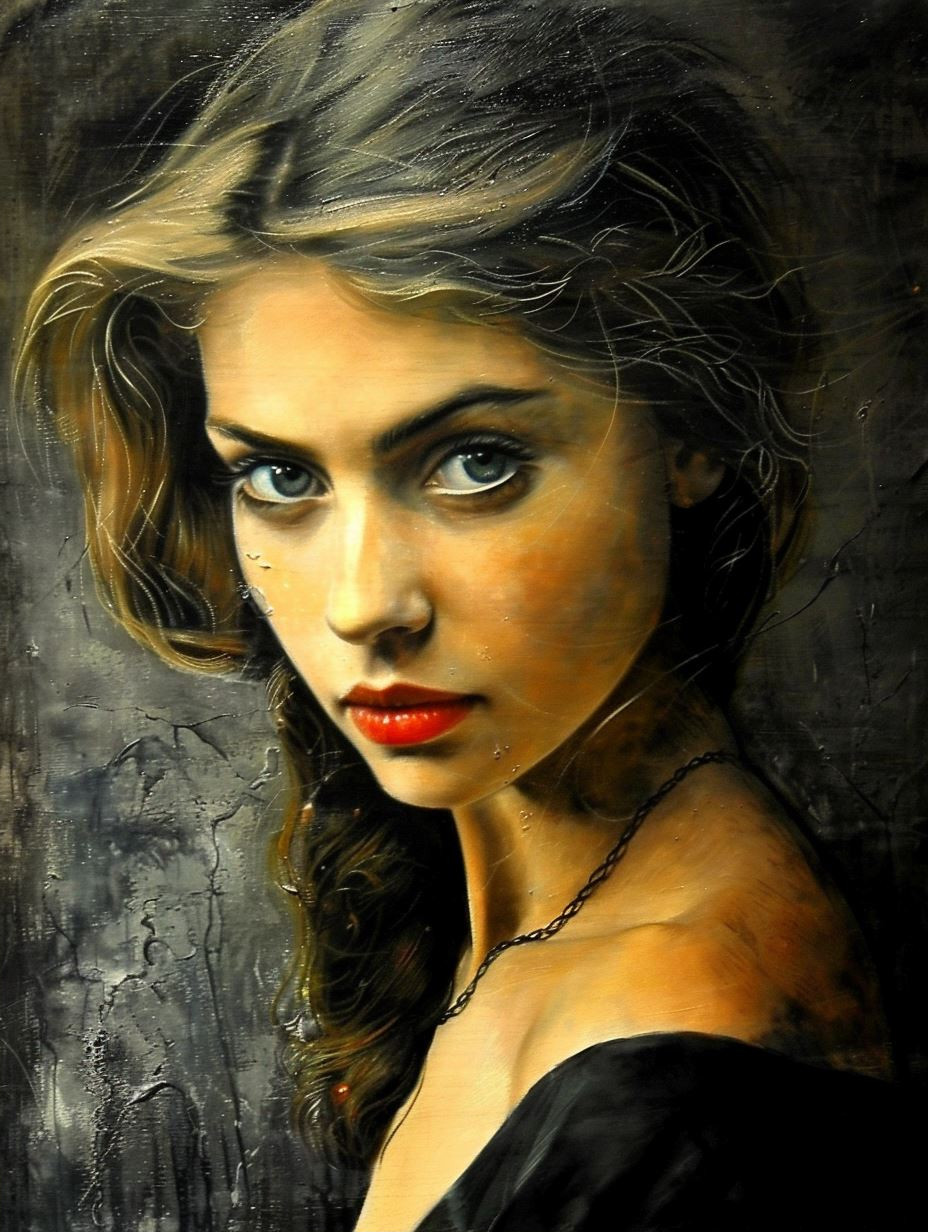 Dramatic Noir Portrait Study - Image 2